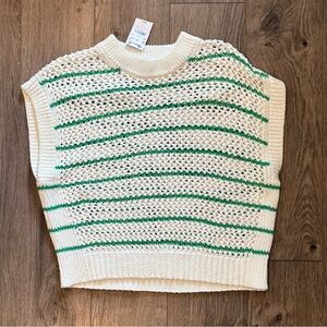 BRAND NEW Women’s Madewell X-Small Oversized Short Sleeve Knit Sweater